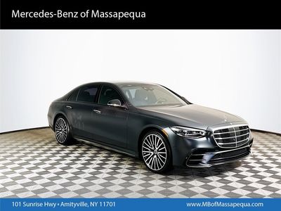 2023 Mercedes-Benz S-Class S 580 in Black — front three-quarter view