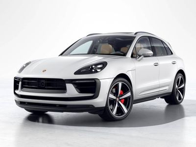 2026 Porsche Macan S in Carrara White Metallic — front three-quarter view