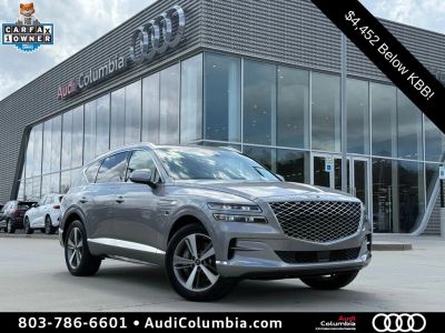 2023 Genesis GV80 in Silver — front three-quarter view