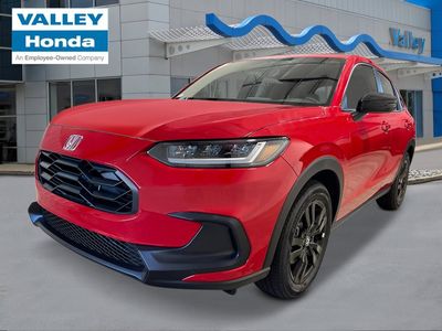2026 Honda HR-V Sport in Milano Red — front three-quarter view