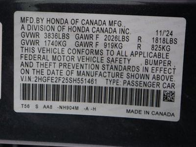 2025 Honda Civic Sedan FWD - Photo 38