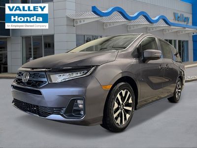 2026 Honda Odyssey EX-L in Modern Steel Metallic — front three-quarter view