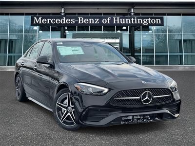 2026 Mercedes-Benz C-Class C 300 in Black — front three-quarter view