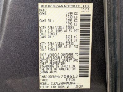 2017 Nissan Frontier - Photo 23