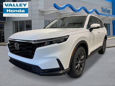 2026 Honda CR-V EX-L in Platinum White Pearl — front three-quarter view
