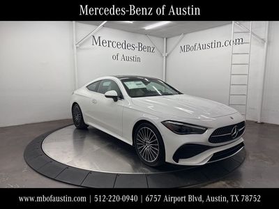 2026 Mercedes-Benz CLE 300 in White — front three-quarter view