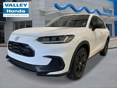 2026 Honda HR-V Sport in Platinum White Pearl — front three-quarter view