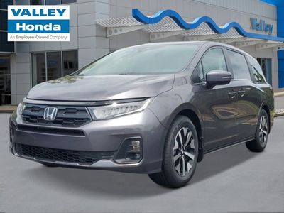 2026 Honda Odyssey EX-L in Modern Steel Metallic — front three-quarter view