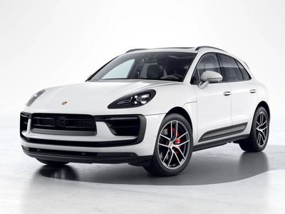 2026 Porsche Macan S in White — front three-quarter view