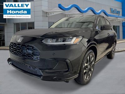 2026 Honda HR-V EX-L in Crystal Black Pearl — front three-quarter view