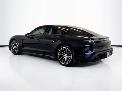 2020 Porsche Taycan — rear three-quarter view
