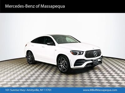 2022 Mercedes-Benz GLE 53 AMG in White — front three-quarter view