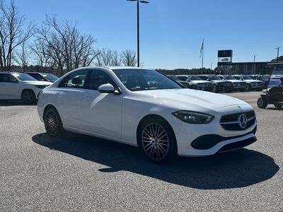 2025 Mercedes-Benz C-Class C 300 in Polar White — front three-quarter view