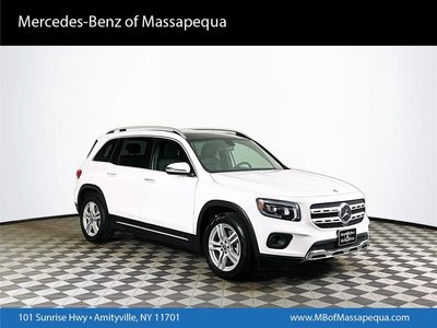 2023 Mercedes-Benz GLB 250 in White — front three-quarter view