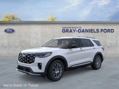 2026 Ford Explorer Platinum — front three-quarter view