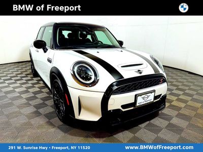 2023 MINI Hardtop 4 Door Cooper S in Nanuq White Metallic — front three-quarter view