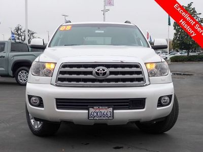 2008 Toyota Sequoia — rear three-quarter view