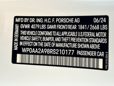 2024 Porsche 911 — photo 26 view