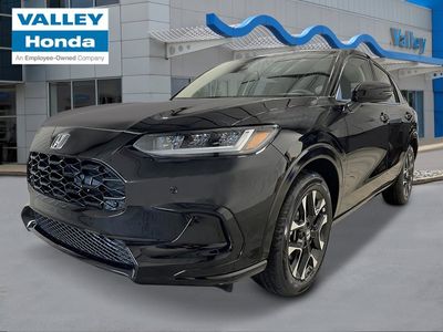 2026 Honda HR-V EX-L in Crystal Black Pearl — front three-quarter view