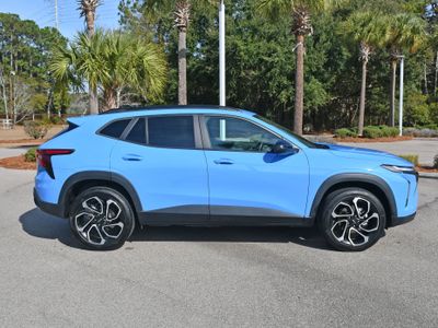 2024 Chevrolet Trax 2RS in Blue — front three-quarter view