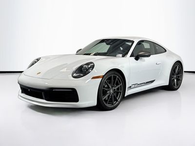 2024 Porsche 911 Carrera T in White — front three-quarter view