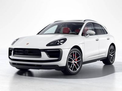 2026 Porsche Macan S in White — front three-quarter view