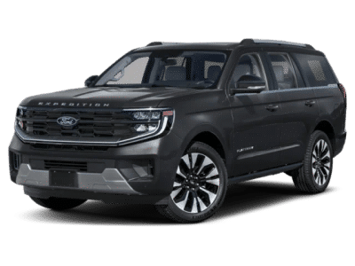 2025 Ford Expedition Platinum in Black — front three-quarter view