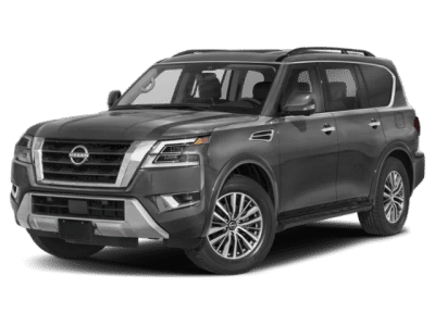 2023 Nissan Armada SL in Gray — front three-quarter view
