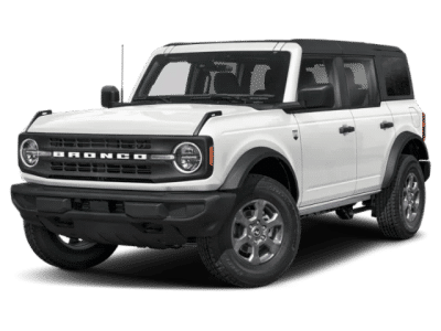 2026 Ford Bronco Big Bend in White — front three-quarter view