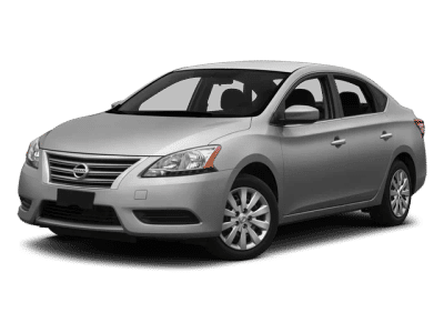 2014 Nissan Sentra SR in Silver — front three-quarter view