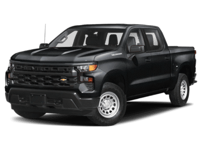 2024 Chevrolet Silverado 1500 LTZ in Black — front three-quarter view