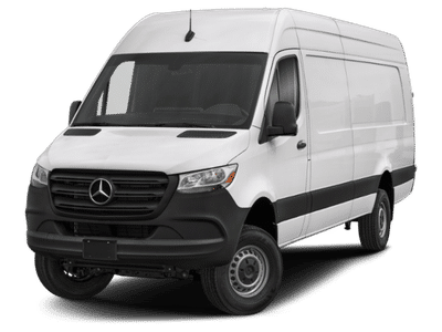 2026 Mercedes-Benz Sprinter 2500 Cargo 170 WB in Arctic White — front three-quarter view