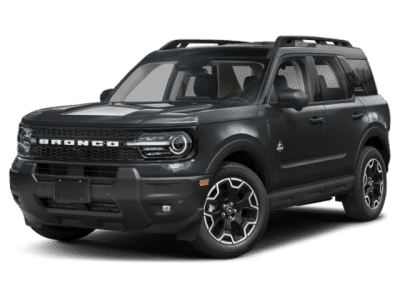 2026 Ford Bronco Sport Outer Banks in Black — front three-quarter view