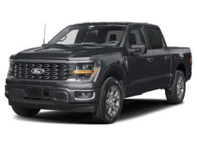 2026 Ford F-150 STX in Black — front three-quarter view