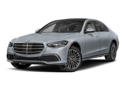 2026 Mercedes-Benz S-Class S 580 in Selenite Grey Metallic — front three-quarter view