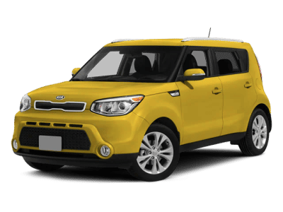 2014 Kia Soul Base in Green — front three-quarter view