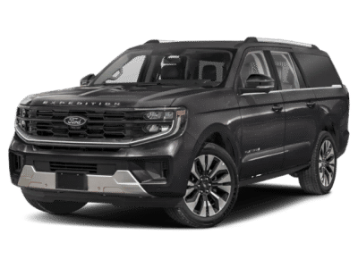 2026 Ford Expedition Max Platinum in Gray — front three-quarter view