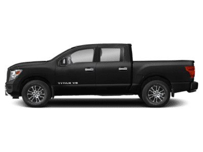 2021 Nissan Titan — rear three-quarter view