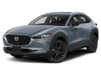 2023 Mazda CX-30 2.5 S Carbon Edition in Gray — front three-quarter view