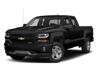 2018 Chevrolet Silverado 1500 LT in Black — front three-quarter view