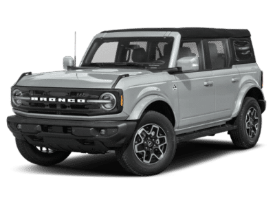 2026 Ford Bronco Outer Banks in Gray — front three-quarter view