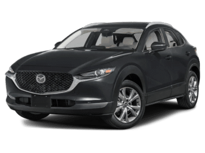 2025 Mazda CX-30 2.5 S Preferred Package in Black — front three-quarter view