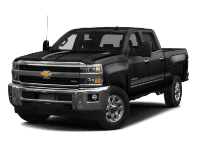 2016 Chevrolet Silverado 2500HD LTZ in Black — front three-quarter view