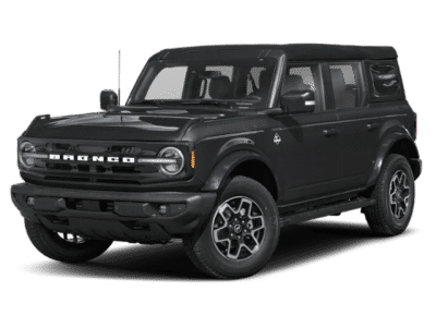 2026 Ford Bronco Outer Banks in Black — front three-quarter view