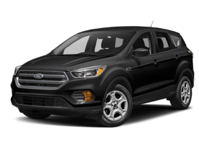 2019 Ford Escape SE in Black — front three-quarter view