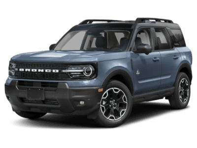 2026 Ford Bronco Sport Outer Banks in Gray — front three-quarter view