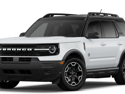 2026 Ford Bronco Sport Outer Banks 5 Door SUV, SUV &amp; Crossovers in Oxford White — front three-quarter view