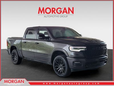 2026 Ram 1500 Limited in Granite Crystal Metallic Clearcoat — front three-quarter view