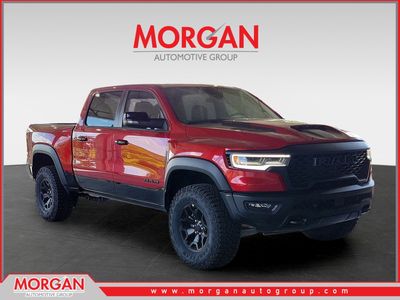 2026 Ram 1500 RHO in Molten Red Pearlcoat — front three-quarter view