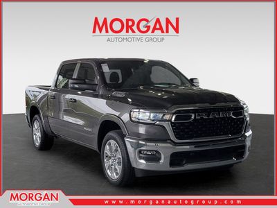 2026 Ram 1500 Big Horn in Granite Crystal Metallic Clearcoat — front three-quarter view